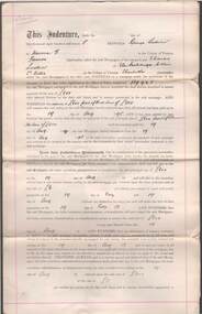 Document - CONNELLY, TATCHELL, DUNLOP COLLECTION:  DEED OF COVENANT MR. GEORGE LADSON TO T. LUXTON