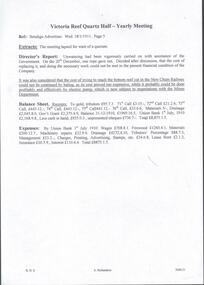 Document - DRAINAGE PROBLEMS - VICTORIA REEF QUARTZ HALF=YEARLY MEETING