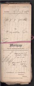 Document - CONNELLY, TATCHELL, DUNLOP COLLECTION:  MORTGAGE MR. J.J. JEWELL TO T. LUXTON ESQ