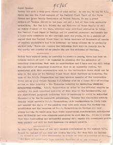 Document - NORMAN OLIVER COLLECTION: MAYOR SPEAKS 1 MAY 1965