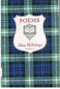 Book - ALEC H. CHISHOLM COLLECTION: BOOK ''POEMS'' BY ALLAN MCNEILAGE