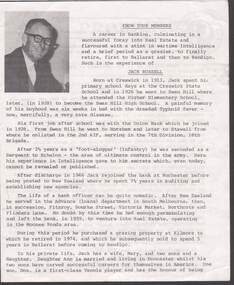 Document - NEWSLETTER EXTRACT: JACK RUSSELL