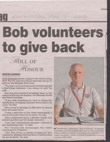 Document - NEWSPAPER CUTTING:  BOB RICHARDS, 18th February, 2012