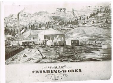 Photograph - W.RAE'S CRUSHING WORKS, HAPPY VALLEY, BENDIGO