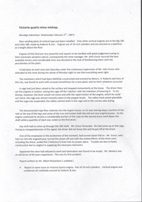 Document - VICTORIA QUARTZ - VICTORIA QUARTZ MINE MISHAP