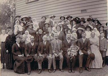 Photograph - COOK COLLECTION:  GROUP PORTRAIT, MEN, WOMEN AND CHILDREN