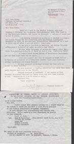 Document - CORRESPONDENCE: JOSEPH PASCOE ( AND J J PASCOE), 8th First, 1973