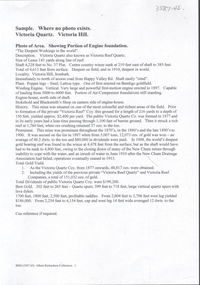 Document - VICTORIA HILL - VICTORIA QUARTZ, VICTORIA HILL