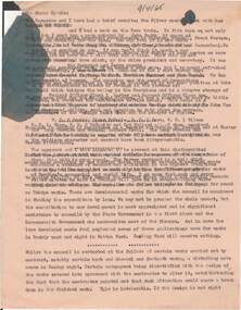 Document - NORMAN OLIVER COLLECTION: MAYOR SPEAKS 9 APR 1965