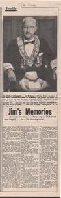 Document - NEWSPAPER CUTTING: JIM PURDY, 1980