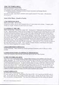 Document - VICTORIA HILL - VICTORIA HILL HISTORY