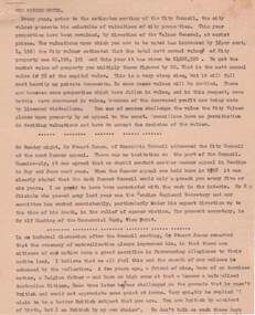 Document - NORMAN OLIVER COLLECTION: MAYOR'S NOTES 1964