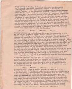 Document - NORMAN OLIVER COLLECTION: MAYOR'S NOTES 1964