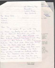 Document - CORRESPONDENCE: MCINTOSH FAMILY, 13th August, 1968