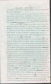 Document - ''IT SLOWLY FADES AWAY'': INFORMATION OF MICHELSEN FAMILY /THUNDERS BREWERY/LUCAN STREET BREWERY