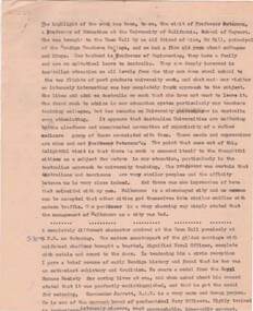 Document - NORMAN OLIVER COLLECTION: MAYOR'S NOTES 1964