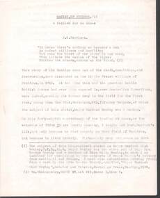 Document - ARTICLE TITLED ''MACKAY, OF BENDIGO: A REQUIEM FOR AN ANZAC'' (MAJOR MURDOCH MACKAY)