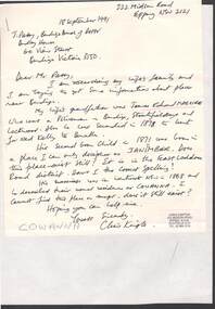 Document - ENQUIRY: JAMES EDWARD MAGUIRE, 18th  September, 1991