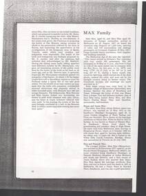 Document - INFORMATION ABOUT  SIMON (SIMEON) MAX AND MAX FAMILY