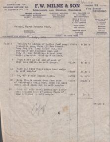 Document - NORTH DEBORAH G. M. CO. N. L. - STATEMENT TO NORTH DEBORAH G. M. CO. N. L. from F.W. Milne & Son