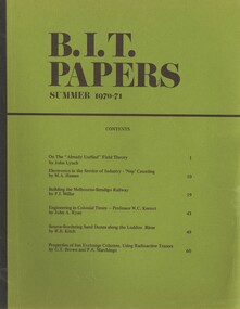 Book - BIT PAPERS, 1971