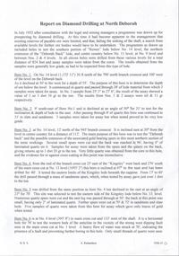 Document - NORTH DEBORAH MINE - REPORT ON DIAMOND DRILLING AT NORTH DEBORAH