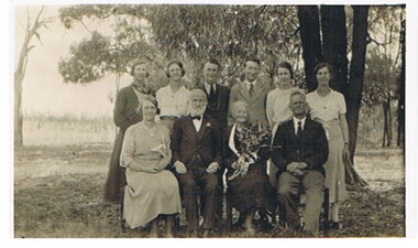 Photograph - E DOWLING COLLECTION: PHOTOGRAPH OF UNCLE GEORGE'S FAMILY