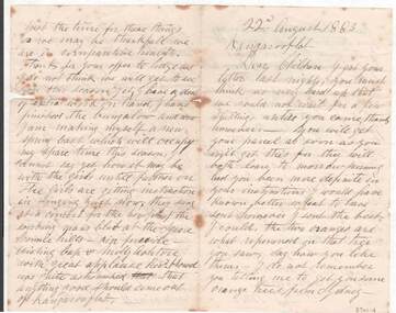 Document - E DOWLING COLLECTION: DAVID WEIR LETTER