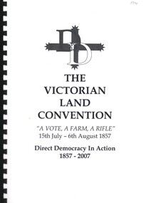 Book - THE VICTORIAN LAND CONVENTION, 2007