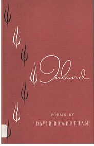 Book - ALEC H CHISHOLM COLLECTION: BOOK  ''INLAND'' POEMS BY DAVID ROWBOTHAM