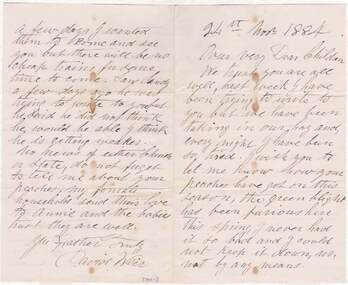 Document - E DOWLING COLLECTION: DAVID WEIR LETTER