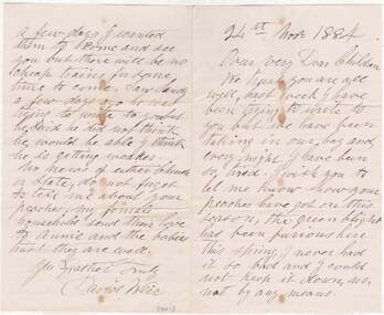 Document - E DOWLING COLLECTION: DAVID WEIR LETTER