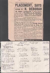 Newspaper - THE NORTH DEBORAH GOLD MINE CO - NEWSPAPER ARTICLE ON THE THE NORTH DEBORAH GOLD MINE CO