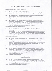 Document - NEW RED, WHITE & BLUE G. M. C. N. L - EXTRACTS ON AUCTION AT NEW RED, WHITE & BLUE G. M. C. N. L