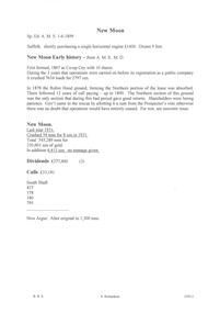 Document - NEW MOON MINE - EARLY HISTORY OF THE NEW MOON MINE