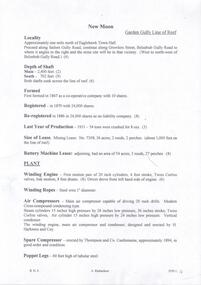 Document - NEW MOON MINE - NOTES ON THE NEW MOON MINE