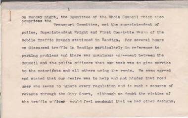 Document - NORMAN OLIVER COLLECTION: SPEECH NOTES 1949-1971