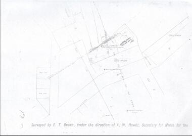 Map - LANSELL'S BIG 180 MINE - LOCALITY OF LANSELL'S NO 180 SHAFT