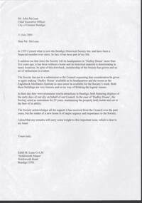 Document - LETTER FROM E LUNN TO  JOHN MCLEAN CEO OF COGB, 11th July 2005