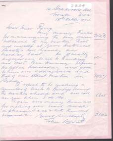 Document - CORRESPONDENCE WITH THREE LARRITT BROTHERS (1974/1975), 18th October, 1974