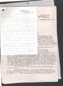 Document - CORRESPONDENCE: BEDELIA MULQUEENY, 28th June, 1977
