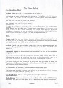 Document - NEW CHUM RAILWAY MINE - NOTES ON THE NEW CHUM RAILWAY MINE