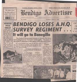 Newspaper - FORTUNA COLLECTION: ADVERTISER NEWSPAPER ARTICLE: FORTUNA 1970, 14th March, 1970