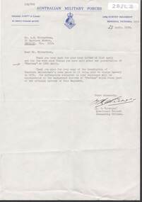 Document - CORRESPONDENCE OF  L B SPRENGER TO A E RICHARDSON (1970), 23rd April, 1970