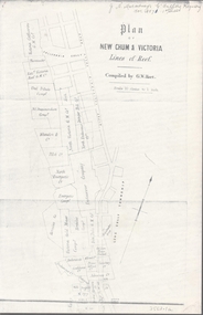Map - NEW CHUM & VICTORIA LINES OF REEF - PLAN OF NEW CHUM & VICTORIA LINES OF REEF