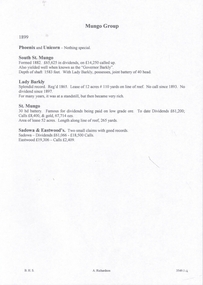 Document - MUNGO GROUP - NOTES ON MUNGO GROUP