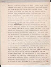 Document - NORMAN OLIVER COLLECTION: SPEECH NOTES 1949-1971