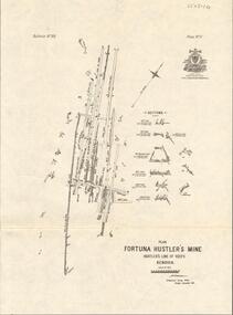 Map - FORTUNA HUSTLER'S MINE - LONGITUDINAL SECTION OF THE FORTUNA HUSTLER'S MINE