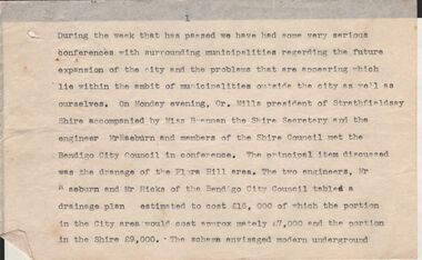 Document - NORMAN OLIVER COLLECTION: SPEECH NOTES 1949-1971