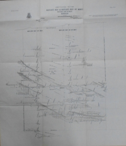 Map - HUSTLER'S REEF & HUSTLER'S REEF NO 1 MINES - LONGITUDINAL SECTION OF THE HUSTLER'S REEF & HUSTLER'S